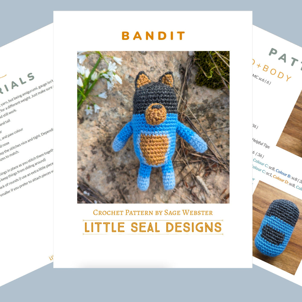Bandit! Bluey-Inspired Waldorf Doll