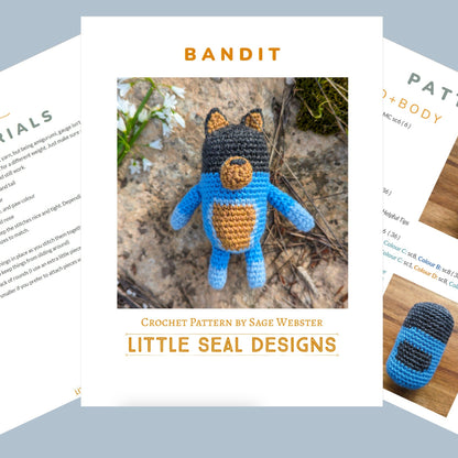 Bandit! Bluey-Inspired Waldorf Doll